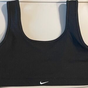 Nike Black Ribbed Athletic Bra